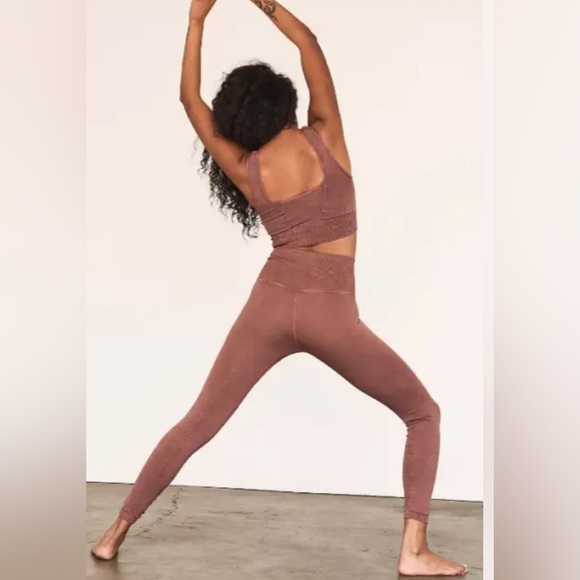 Free People Good Karma Hi Rise Leggings in Sequoia Size Medium Large NWOT $78 - Picture 7 of 10